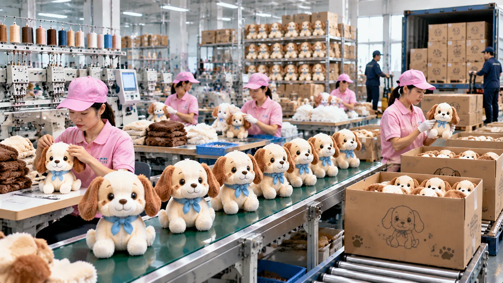 BIUBIU TOY commercial IP plush prototyping and scalable manufacturing floor