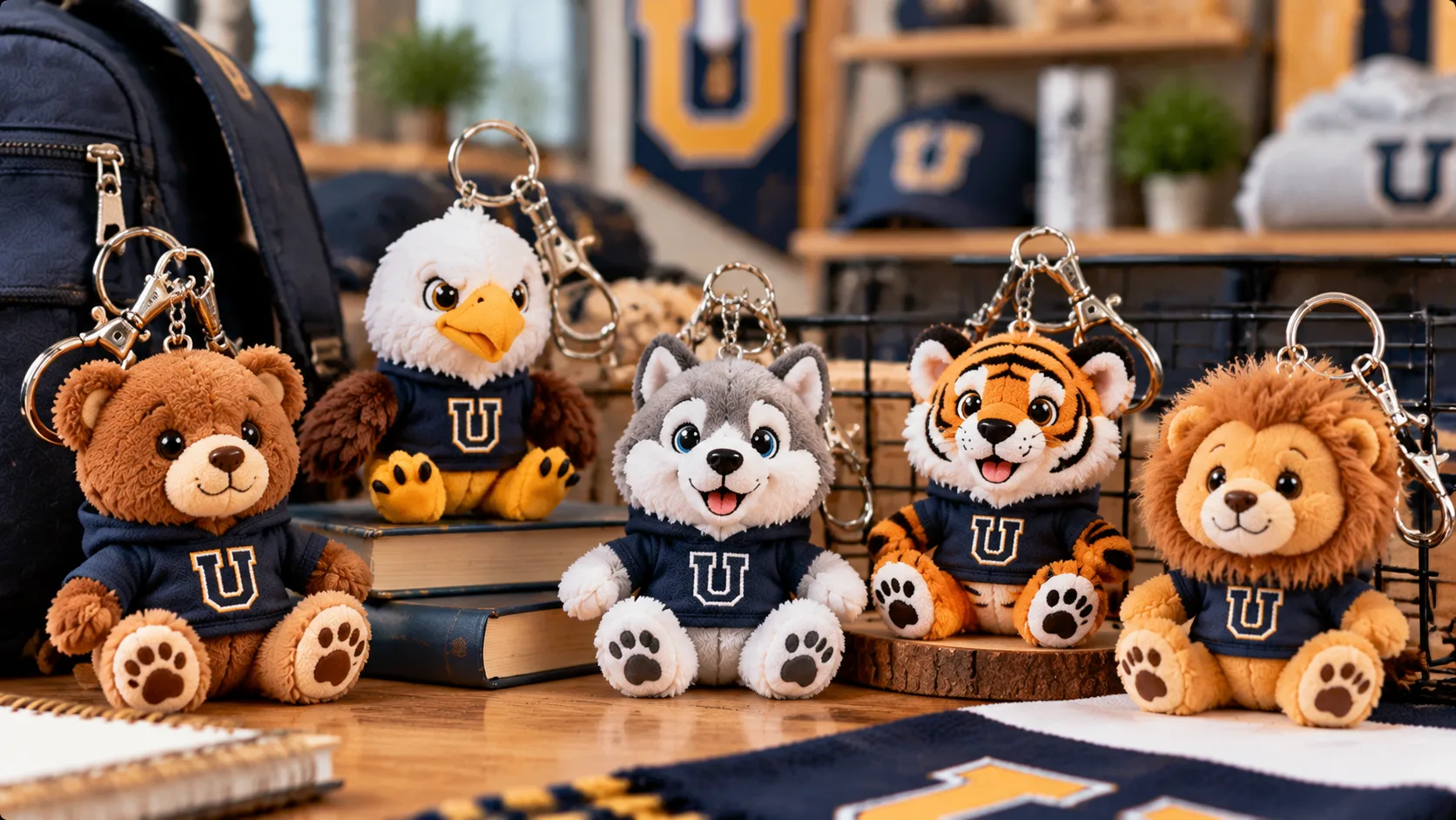 Mini Mascot Backpack Clip