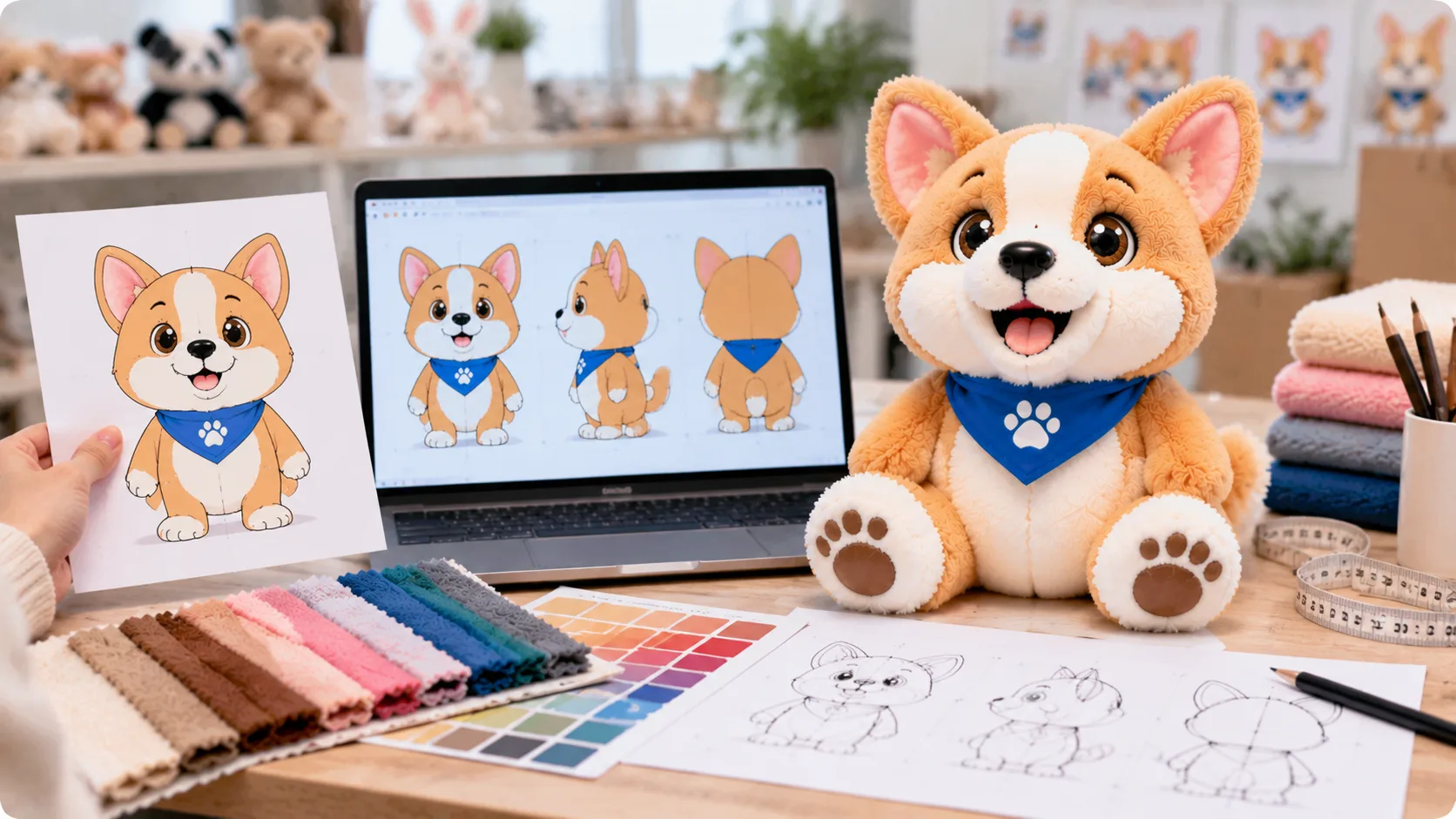 Herstellung individueller Plüsch-Maskottchen und Projektbeispiele