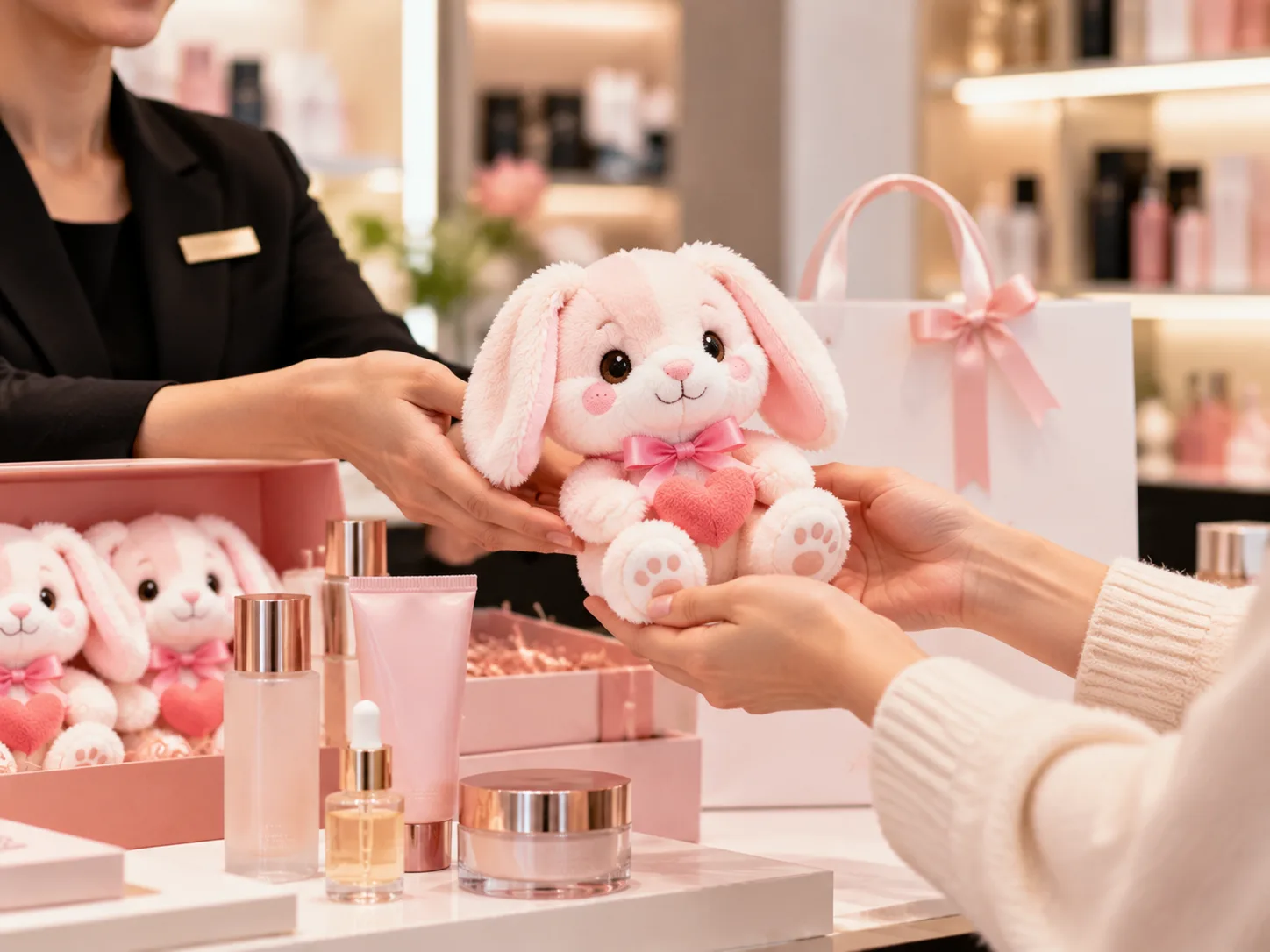 Plüschtiere mit Markenbranding als Zugabe beim Einkauf sowie Prämien und Incentives für den Einzelhandel